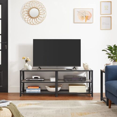 Vasagle TV Stand for TVs up to 60" Wooden Unit Cabinet With Shelves Living Room