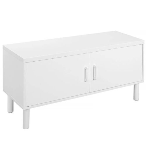 Shoe Cabinet With Doors, White, Compact For Hallway or Bedroom VASAGLE LHS051W01